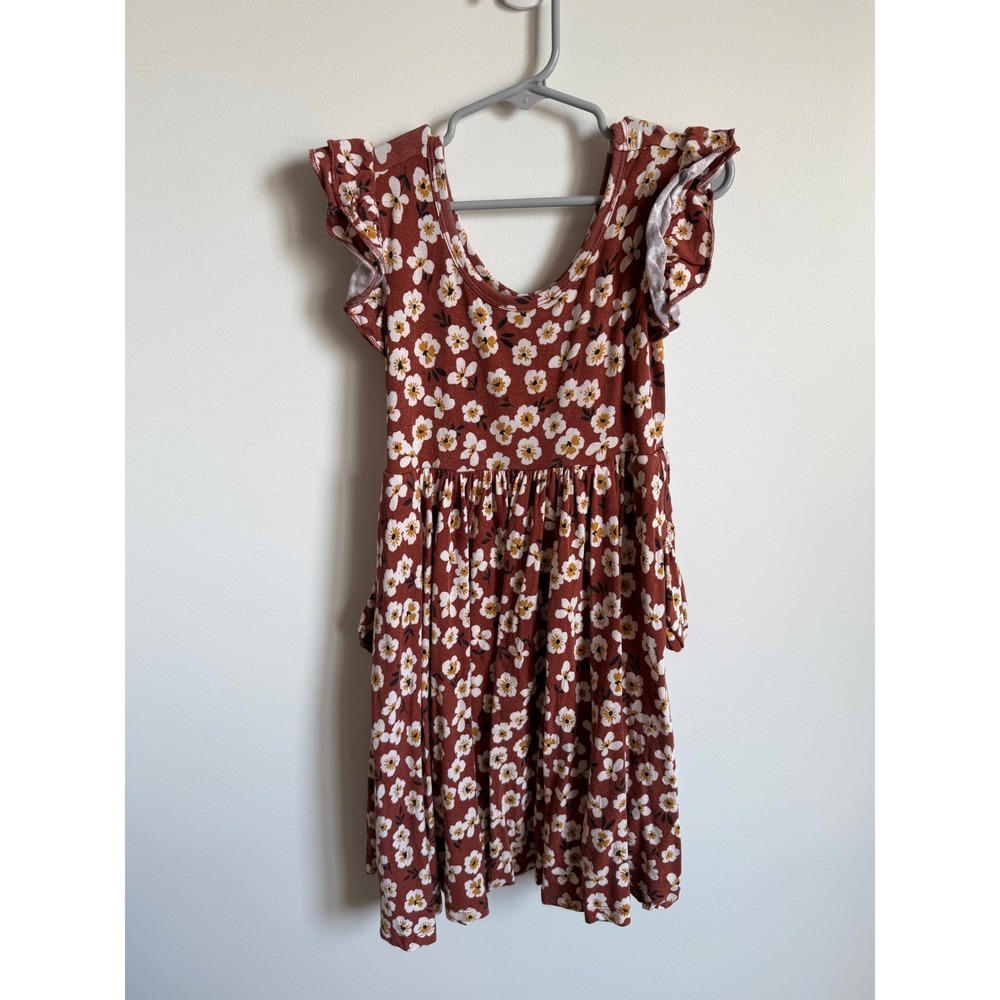 Little Sleepies Mocha Blossom Twirl Dress Kids 6